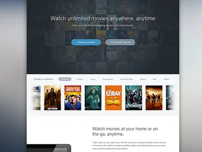 Landing Page clean design home homepage interface user interface website