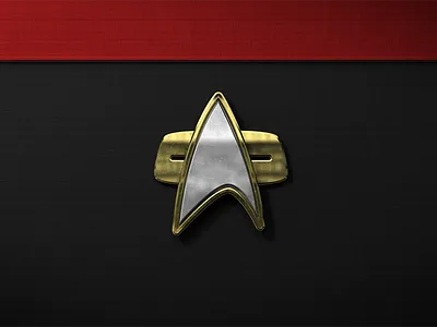 Star Trek Communicator Pin communicator communicator pin emblem insignia logo pin star trek symbol the next generation tng uniform voyager