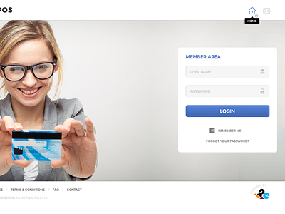 WebPos - Member Login 02 button landing page login page login page design member area member login outlined icon textbox user interface web application web form web layout