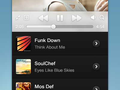 iTunes Mini app dark desktop itunes light mini music osx player ui