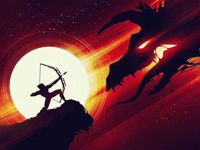 Amber Dawn arrow battle bow dragon flight
