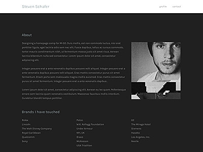 New Portfolio Design 2 - WIP - Opinions? clean digital flat gray light minimal portfolio print san diego website wide wip
