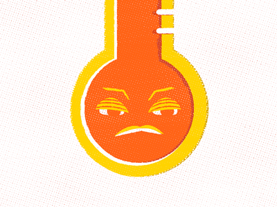 WTFahrenheit (gif) august fahrenheit grumpy hot illustration mn strong opinions summer thermostat unacceptable weather wtf