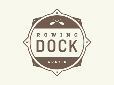 Rowing Dock Scope 1 branding canoe dock identity lake logo paddle rowing water