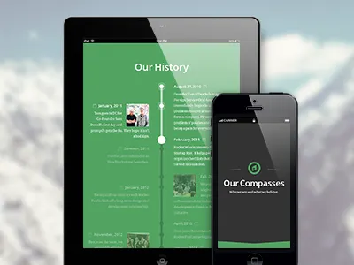 Responsive Parallax Publishing Platform bootstrap glyph icon ipad iphone mobile parallax responsive single page tablet thumbnail timeline