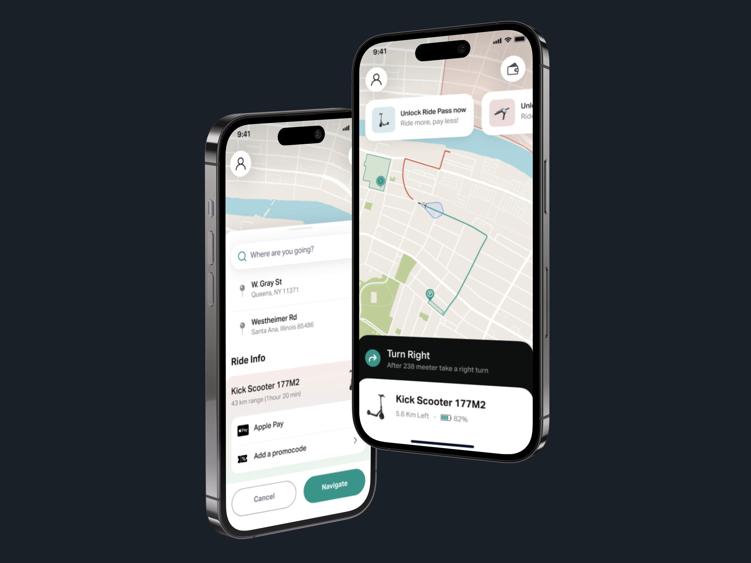 Eco Electric Scooters Mobile App by Musemind Mobile for Musemind UI