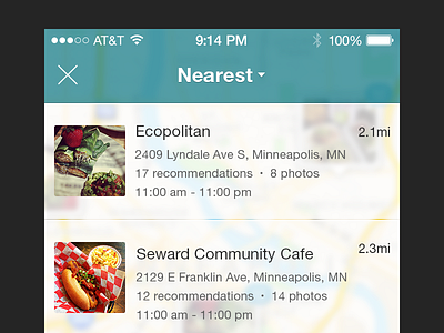 List View flat flat design ios ios 7 ios7 iphne app list list view location mobile ui