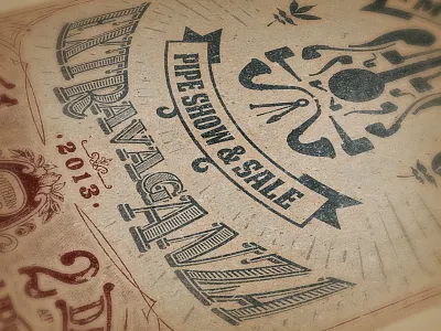 Music City Pipe Show & Sale | First Annual Poster extravaganza hand lettering money nashville old pipe print retro smoking typography vintage