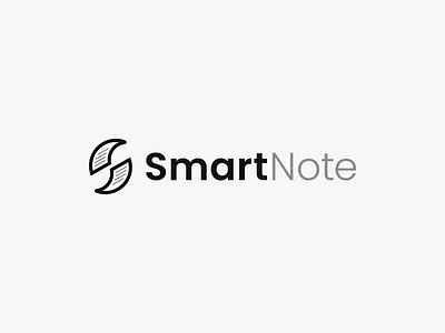 Smart Note Logo Design, Branding app icon brand identity branding clever logo doc doc logo docs logo document logo folder logo letter logo logo logo design logo designer logos minimalist logo modern logo note logo notepad logo paper logo smart logo