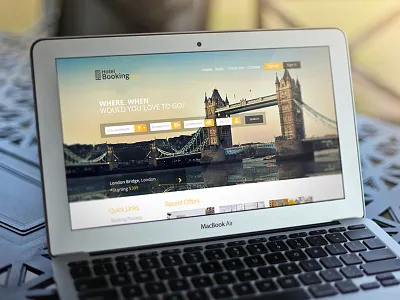 WayFarer Landing Page clean dark design flat image landing neat page ui ux yellow