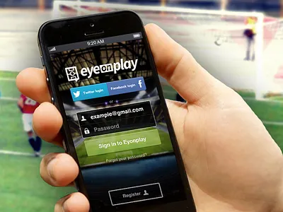 Eyeonplay sign in mobile button icon iphone mobile sign in ui ux