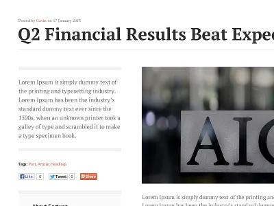 Big News appendix clean intro news news site serif tags type white