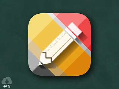 Pencil Icon - Rebound branding design freebie icon illustration ios logo mobile pencil school ui ux