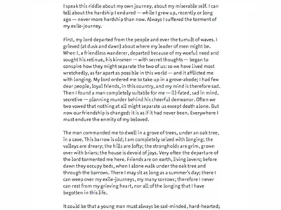 The Wife’s Lament accessibility azuro typecon typography