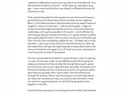 The Wife’s Lament accessibility azuro typecon typography