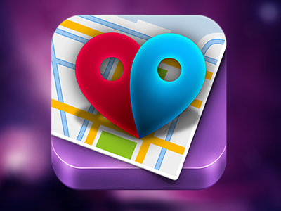 Yosee Icon heart icons ios 6 purple