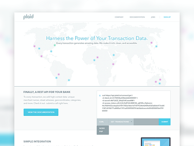 Plaid - Take 2 clean design interface map minimal modern modernbits plaid simple web