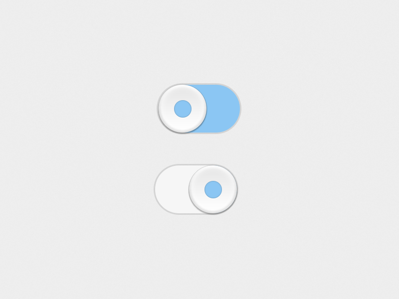 Switches animate animated custom ios plastic slide smooth soft switch ui
