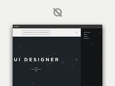 CP - Portfolio WIP clean fresh logo mark menu minimal portfolio simple ui unique web
