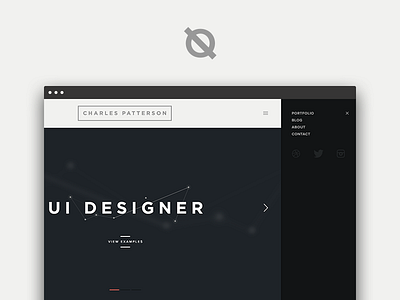 CP - Portfolio WIP clean fresh logo mark menu minimal portfolio simple ui unique web