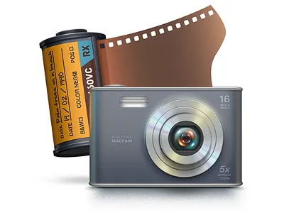 Iphoto Cleanup apple camera cleaner cleaning cmm2 film icon illustrator lens iphoto macpaw photo vector
