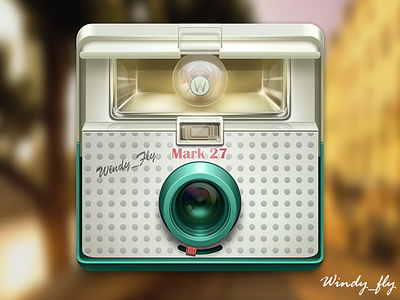 Retro camera camera icon