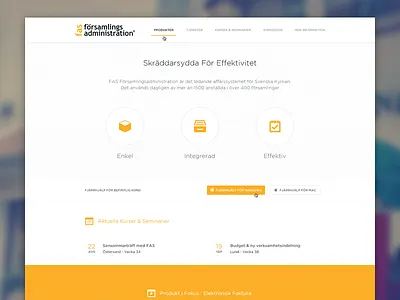 FAS Landing light lj system minimal smartcms white yellow