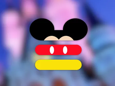 Hamburger Mickey disney hamburger illustration mickey