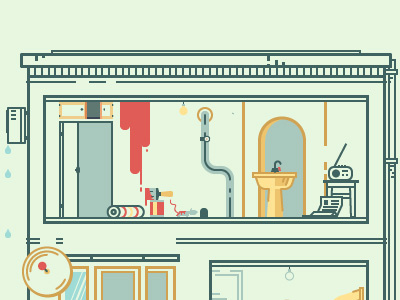 Appartments appartments building house illustration reconstruction