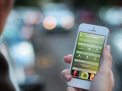 Fruits & Veggies App fruits ios7 iphone veggie