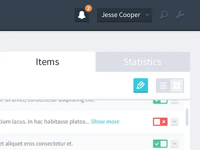 Dashboard clean dashboard flat flat design flat ui icons menu minimal notifications search simple ui