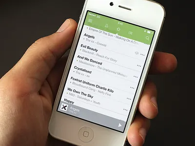 Spotify Redesign iOS 7 concept ios7 photoshop preview redesign spotify ui ux