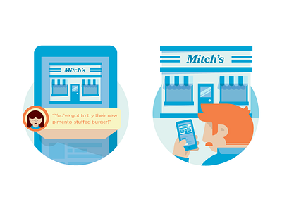Foursquare for Local Business advertising foursquare illustration local business mrdavenport redhead search