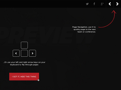 NFL Preview Tool Tip guide navigation nfl preview sb nation sports sticky bar tool tip ui vox media