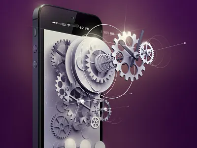 The Experimental Clock apple application appstote design details interface ios7 skevomorphism ui ux