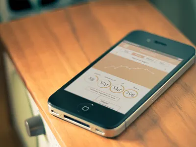 Nutrition App app eating fitness food good green healthy ios minimal nutrition orange yellow