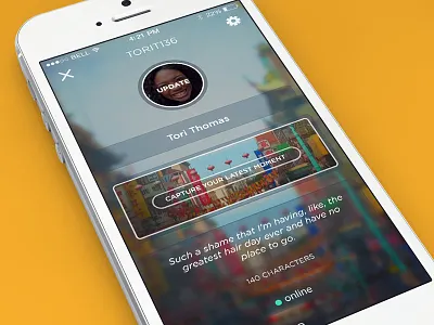 ooVoo - Edit Profile flat iphone minimal mobile oovoo profile redesign simple ui user interface