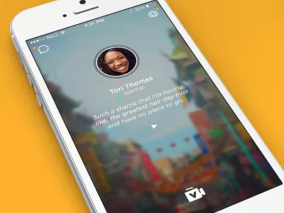 ooVoo - ME flat iphone minimal mobile oovoo profile redesign simple ui user interface