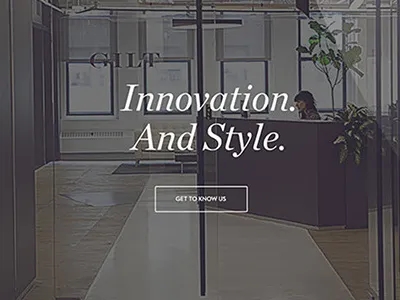 Gilt Careers Page careers page responsive design website