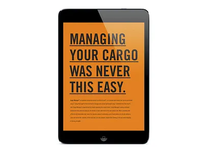 RNL Mobile Catalog catalog ipad mobile orange trade gothic typography