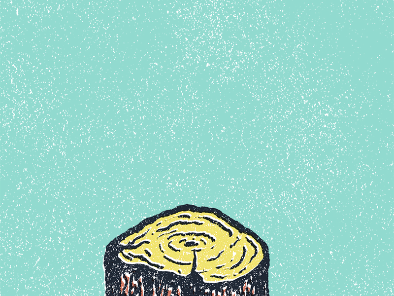 Chop Wood GIF .gif gif illustration loop pen and ink