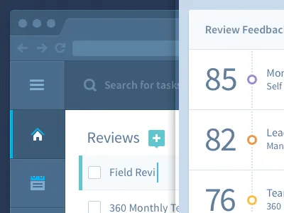 HR Admin Web App UI/UX blue browser chart flat graph gray interface list look ma no gradients todo ui ux