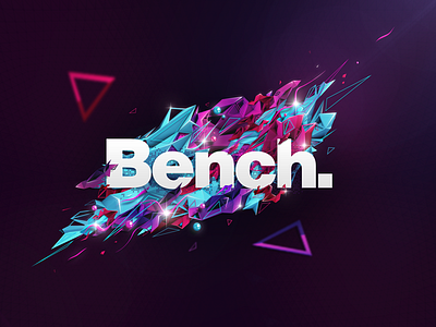 Bench 3d cinema 4d compositing illustration low poly photoshop