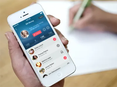 Profile & Followers bright colorful followers friends ios ios 7 iphone light mobile profile