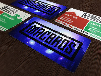 MacBros Cards business cards retro
