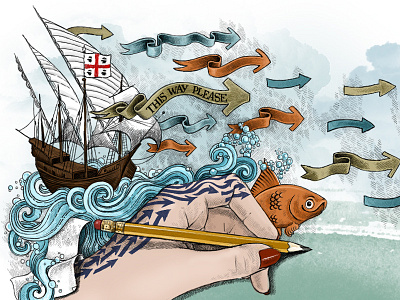CV / About page ... suddenly, a ship! biography colors hand lettering hands laura serra lettering