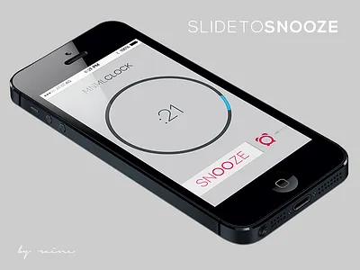 mnmlclock app apps dribbble interface ios ios 7 minimal mobile ui ui design ux ux design