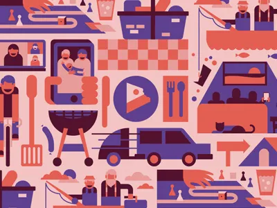 things&stuff background design illustration pattern