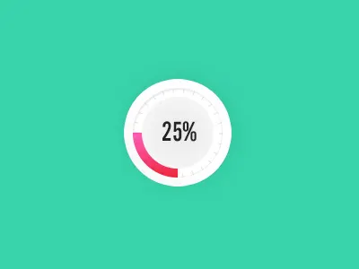 Radial Progress Bar dashboard data illustration progress bar ui