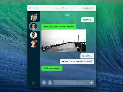 AnyChat for OS X communication interface os x